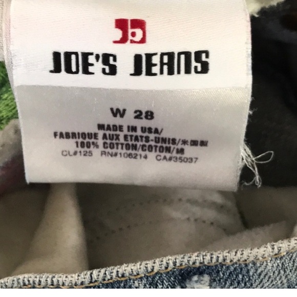 Joe’s jeans vintage 1971 series size 28 EUC cobain embroidered - Picture 8 of 8